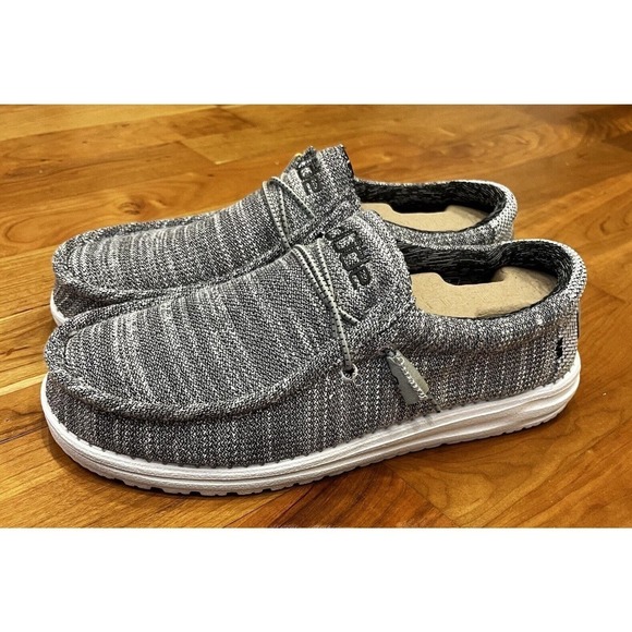 NEW Hey Dude Wally Stretch Grant Slip On Casual Loafers Size 8 Men’s Gray main image 7